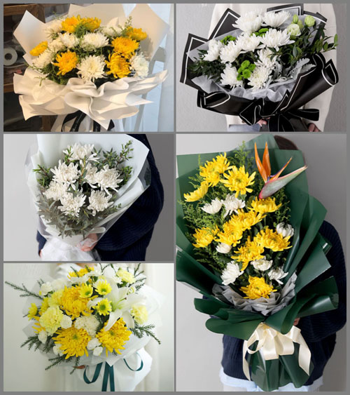 山东菏泽牡丹区马岭岗镇白杨张村白事花束代送